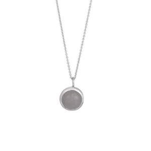 Nordahl Schmuck - BIG SWEETS Silber Halskette mit grauem Mondstein